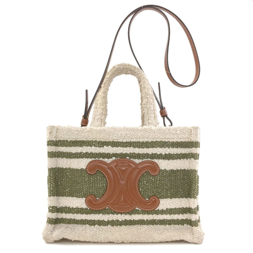 Celine Small Cabas Thais 2-Way Handbag, Canvas, Women's CELINE